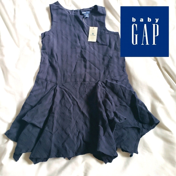 NWT baby Gap Navy blue dress size 4 - Picture 1 of 6